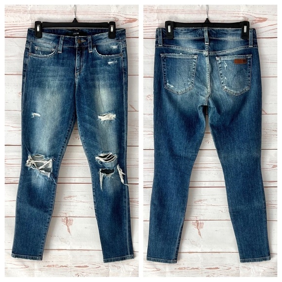 Joe’s Jeans Keagan Super Soft Destroyed Skinny Stretch Jeans 26 - Picture 5 of 14